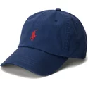 polo-ralph-lauren-curved-brim-red-logo-cotton-chino-classic-sport-navy-blue-adjustable-cap