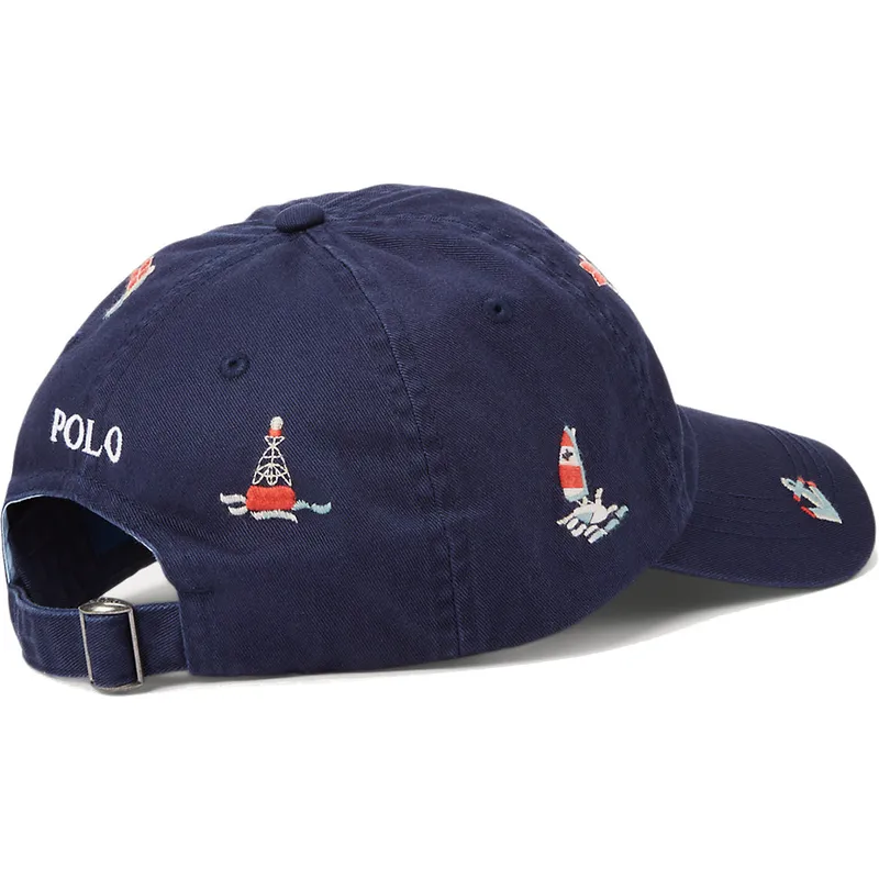 lippikset-kaareva-laivastonsininen-saadettava-nauha-nautical-twill-polo-ralph-lauren lippikset-kaareva-laivastonsininen-saadettava-nauha-nautical-twill-polo-ralph-lauren