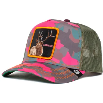 lippikset-kaareva-rekka-maastokuvio-snapback-rosa-game-on-elk-season-dreams-the-farm-goorin-bros