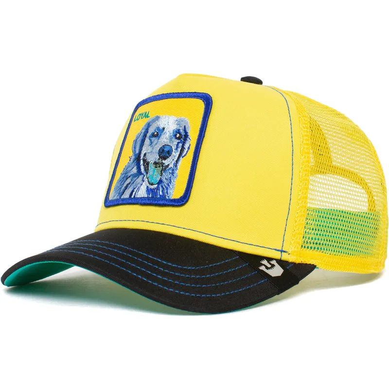 lippikset-kaareva-rekka-keltainen-snapback-loyal-doggy-trip-the-farm-goorin-bros
