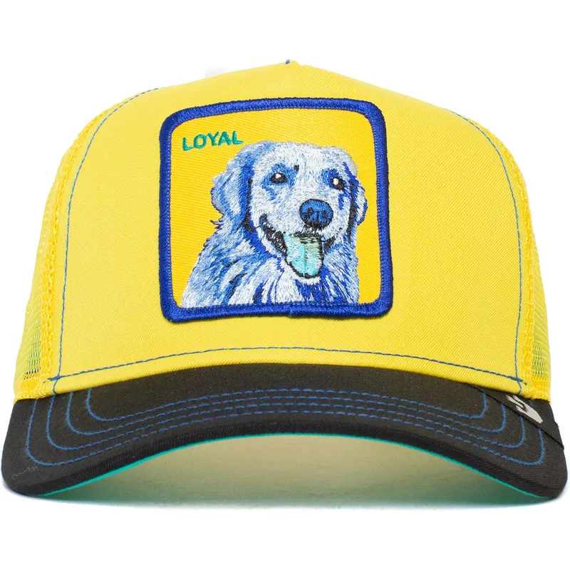 lippikset-kaareva-rekka-keltainen-snapback-loyal-doggy-trip-the-farm-goorin-bros