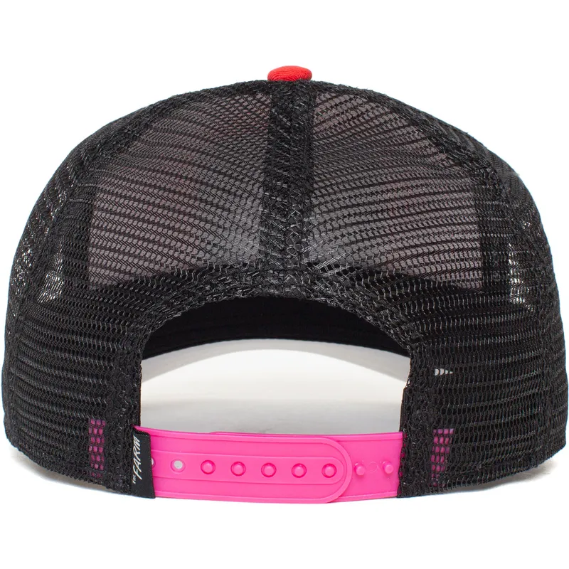 lippikset-kaareva-rekka-punainen-snapback-foxy-trip-the-farm-goorin-bros