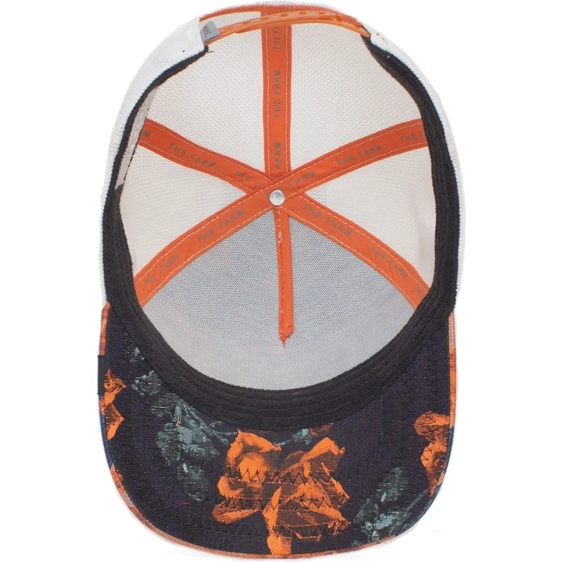 lippikset-kaareva-rekka-oranssi-snapback-majestic-monarchy-of-roses-the-farm-goorin-bros