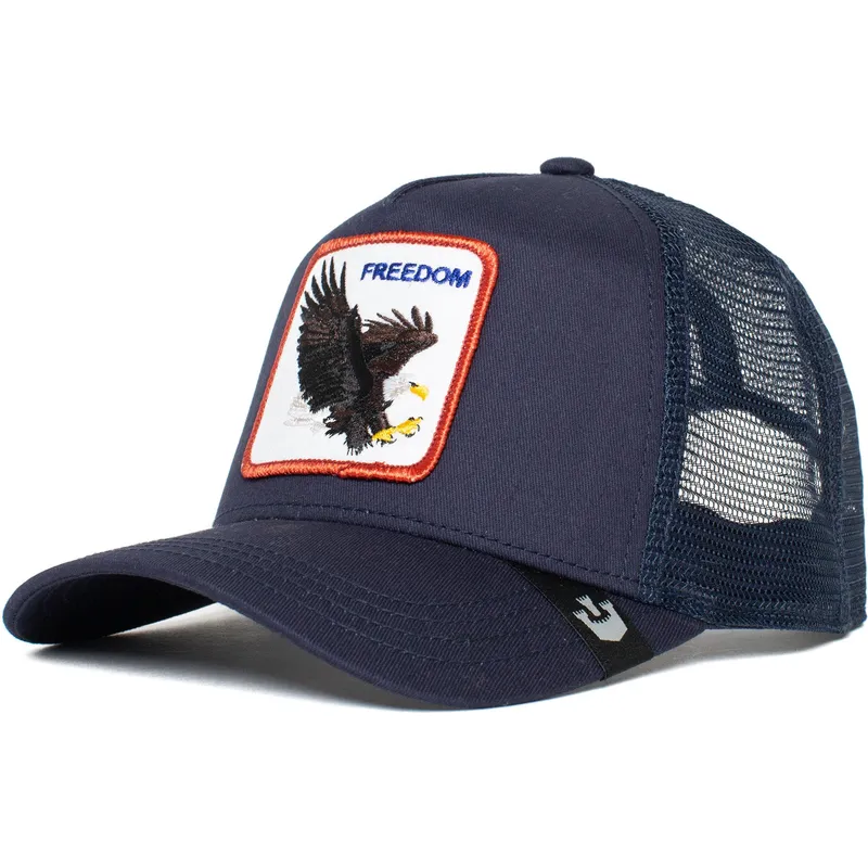 lippikset-kaareva-rekka-laivastonsininen-snapback-freedom-truckin-the-farm-goorin-bros