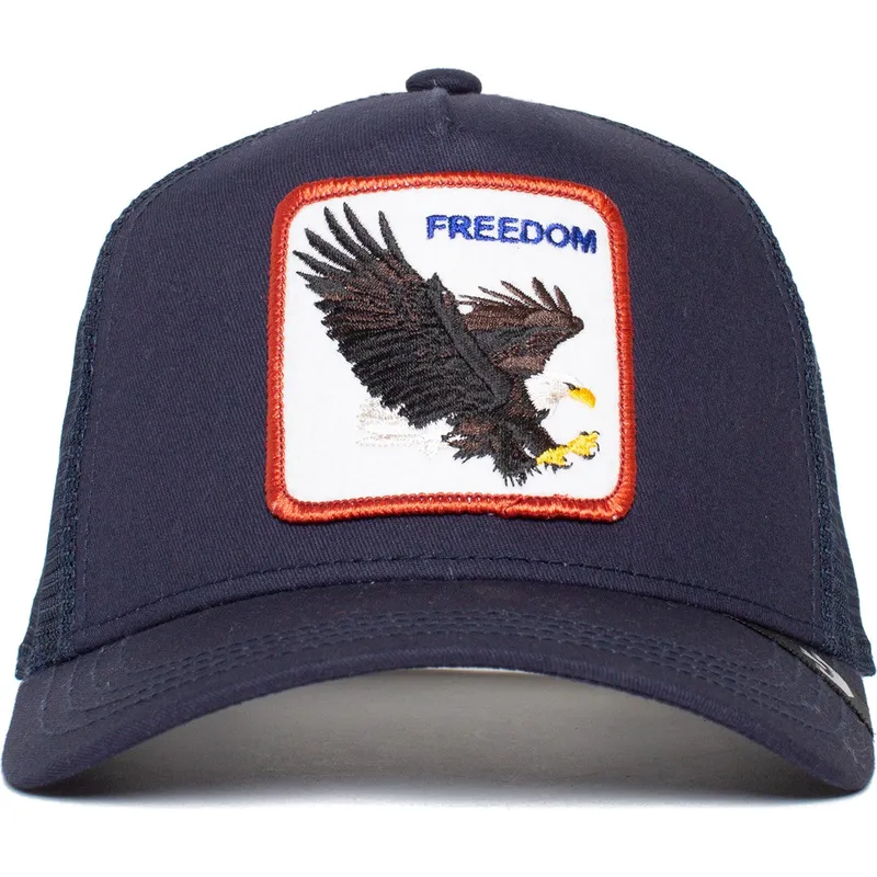 lippikset-kaareva-rekka-laivastonsininen-snapback-freedom-truckin-the-farm-goorin-bros