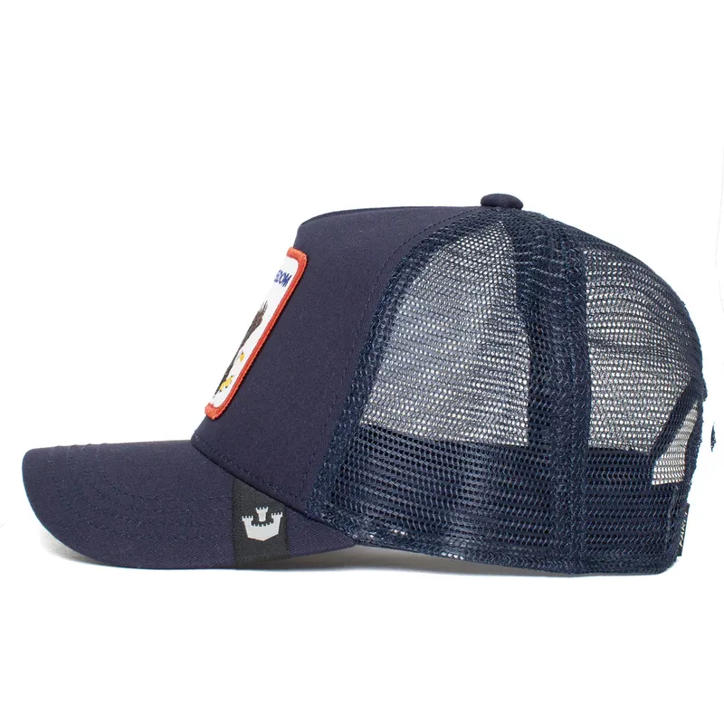 lippikset-kaareva-rekka-laivastonsininen-snapback-freedom-truckin-the-farm-goorin-bros