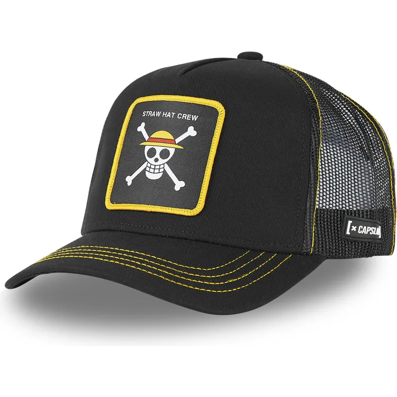 lippikset-kaareva-rekka-musta-snapback-one1-olkihattujen-merirosvojengi-one-piece-capslab