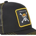 lippikset-kaareva-rekka-musta-snapback-one1-olkihattujen-merirosvojengi-one-piece-capslab
