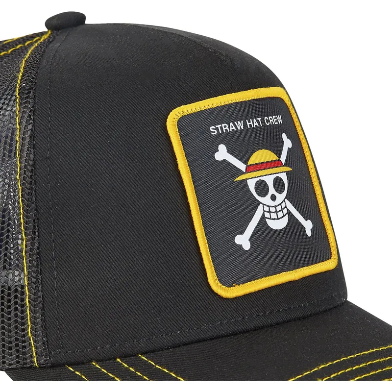 lippikset-kaareva-rekka-musta-snapback-one1-olkihattujen-merirosvojengi-one-piece-capslab
