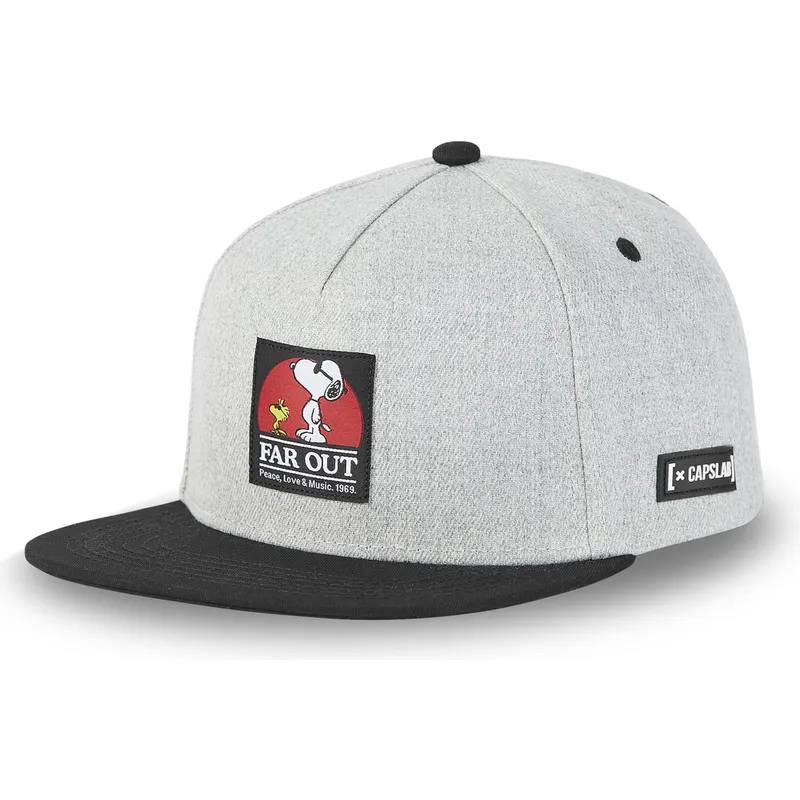 lippikset-littea-rekka-harmaa-snapback-far-out-naw3-snoopy-tenavat-capslab