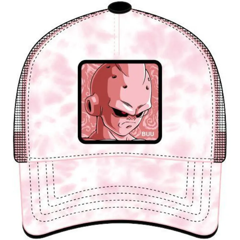 lippikset-kaareva-rekka-vaaleanpunainen-snapback-kid3-kid-buu-dragon-ball-capslab