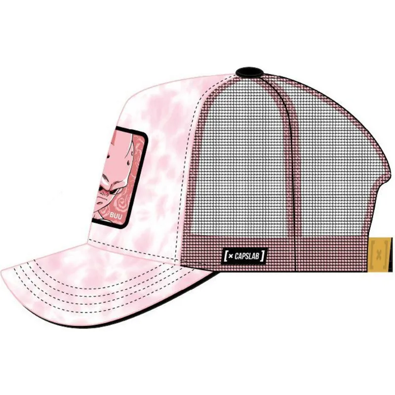 lippikset-kaareva-rekka-vaaleanpunainen-snapback-kid3-kid-buu-dragon-ball-capslab