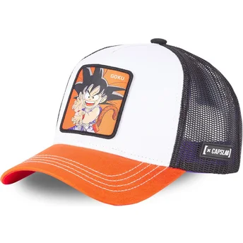 Cap kaareva white snapback Son Goku Dragon Ball Capslab