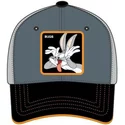 capslab-curved-brim-bugs-bunny-bu4-looney-tunes-grey-adjustable-cap
