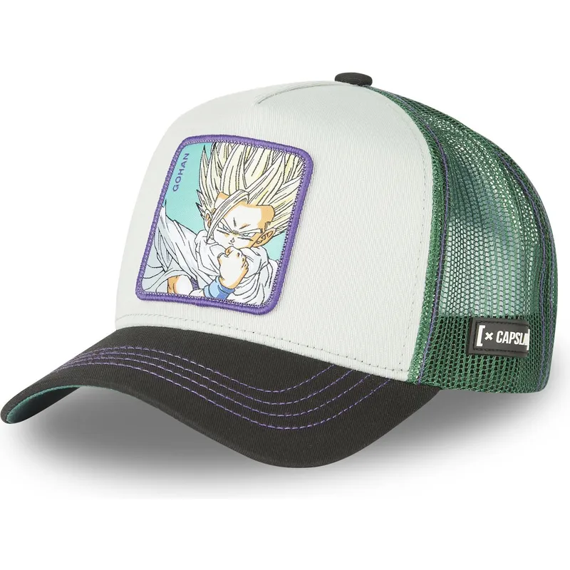 lippikset-kaareva-rekka-harmaa-snapback-super-saiyan-2-goh2-son-gohan-dragon-ball-capslab
