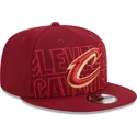 lippikset-littea-punainen-snapback-9fifty-draft-edition-2023-cleveland-cavaliers-nba-new-era