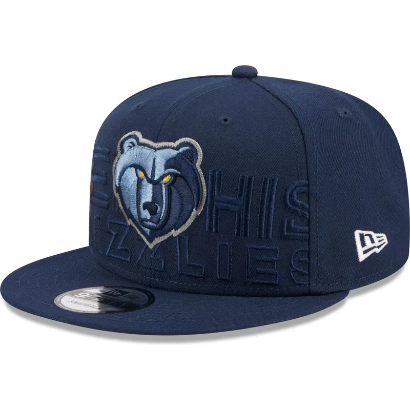 cap-littea-navy-blue-snapback-9fifty-draft-edition-2023-memphis-grizzlies-nba-new-era