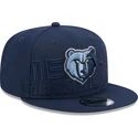 cap-littea-navy-blue-snapback-9fifty-draft-edition-2023-memphis-grizzlies-nba-new-era