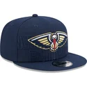 lippikset-littea-laivastonsininen-snapback-9fifty-draft-edition-2023-new-orleans-pelicans-nba-new-era