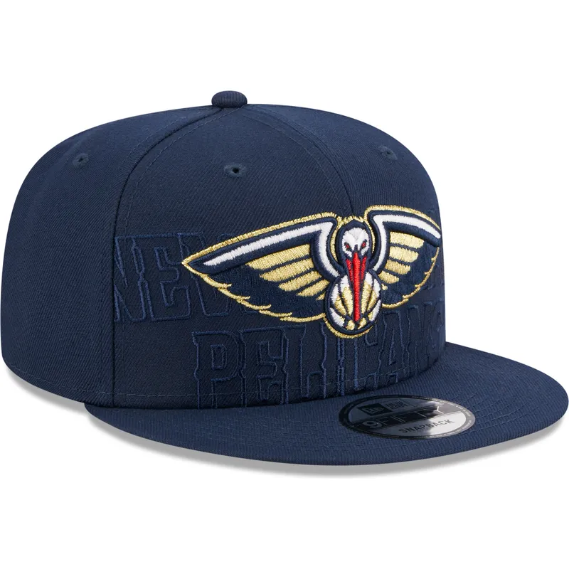 lippikset-littea-laivastonsininen-snapback-9fifty-draft-edition-2023-new-orleans-pelicans-nba-new-era