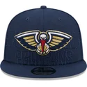lippikset-littea-laivastonsininen-snapback-9fifty-draft-edition-2023-new-orleans-pelicans-nba-new-era