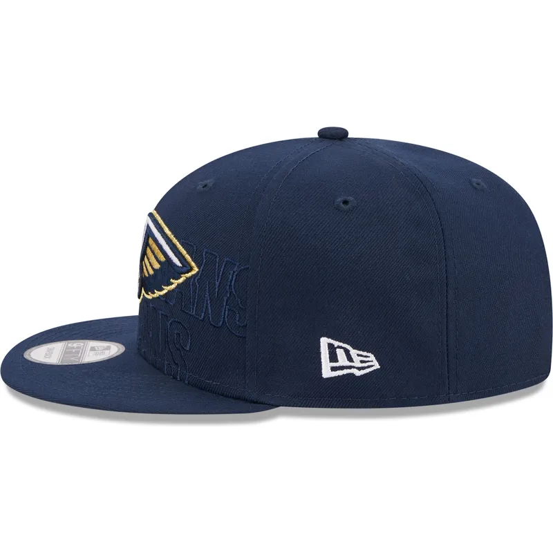 lippikset-littea-laivastonsininen-snapback-9fifty-draft-edition-2023-new-orleans-pelicans-nba-new-era
