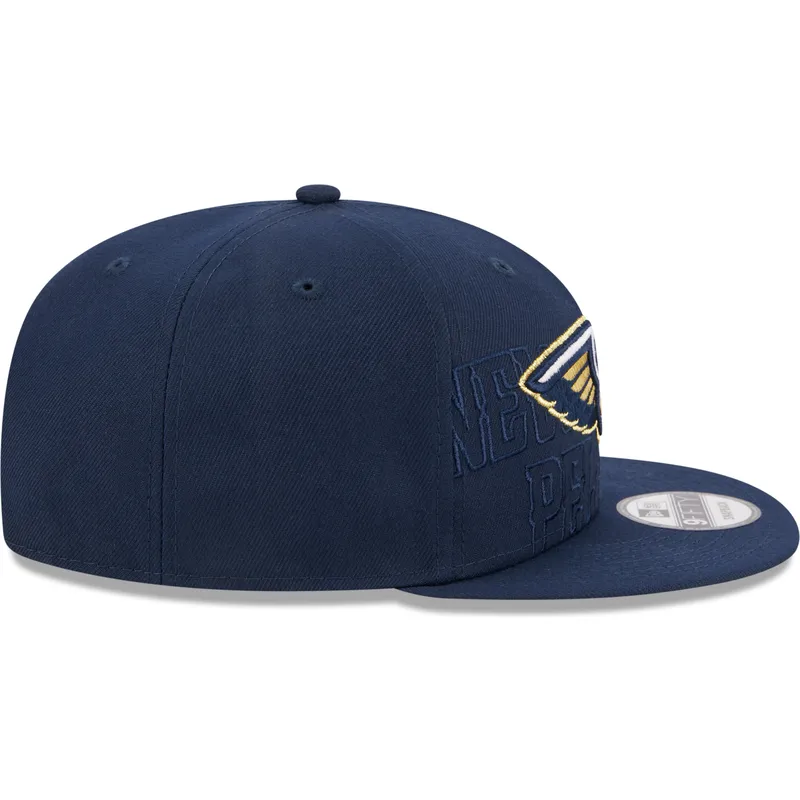 lippikset-littea-laivastonsininen-snapback-9fifty-draft-edition-2023-new-orleans-pelicans-nba-new-era