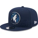 lippikset-littea-laivastonsininen-snapback-9fifty-draft-edition-2023-minnesota-timberwolves-nba-new-era