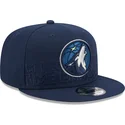 lippikset-littea-laivastonsininen-snapback-9fifty-draft-edition-2023-minnesota-timberwolves-nba-new-era