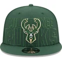 lippikset-littea-vihrea-snapback-9fifty-draft-edition-2023-milwaukee-bucks-nba-new-era