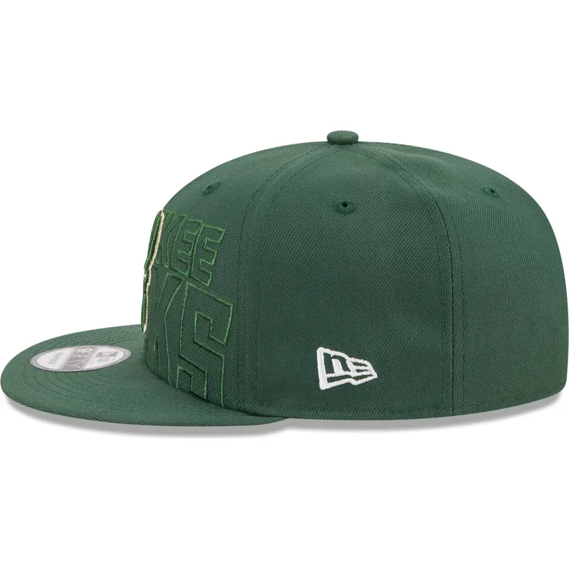 lippikset-littea-vihrea-snapback-9fifty-draft-edition-2023-milwaukee-bucks-nba-new-era