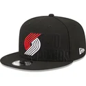lippikset-littea-musta-snapback-9fifty-draft-edition-2023-portland-trail-blazers-nba-new-era