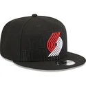 lippikset-littea-musta-snapback-9fifty-draft-edition-2023-portland-trail-blazers-nba-new-era