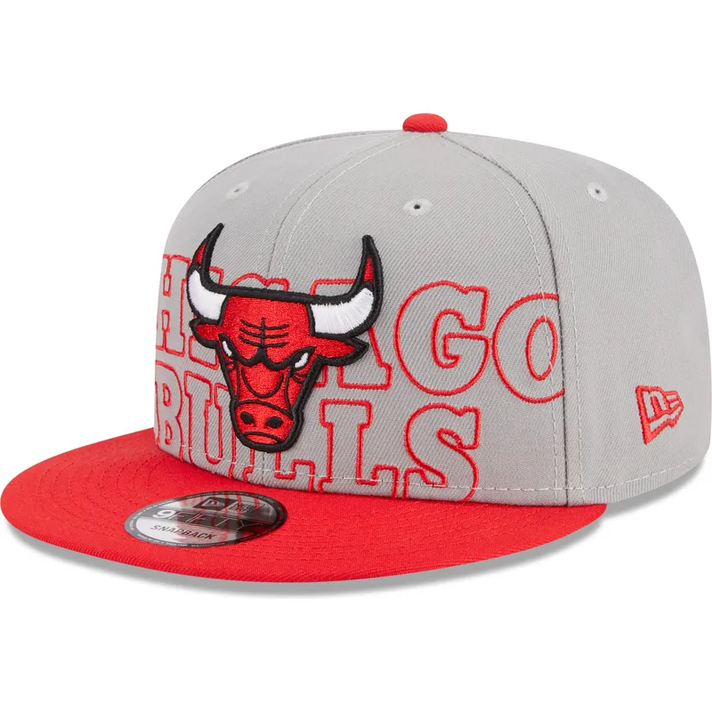 lippikset-littea-harmaa-snapback-9fifty-draft-edition-2023-chicago-bulls-nba-new-era