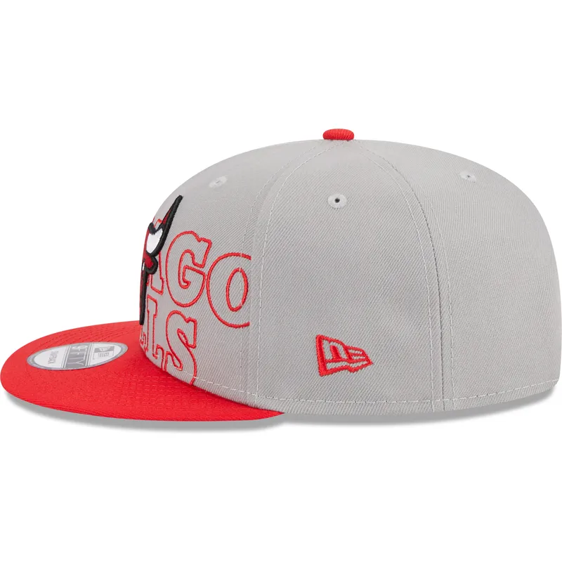 lippikset-littea-harmaa-snapback-9fifty-draft-edition-2023-chicago-bulls-nba-new-era