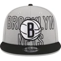 lippikset-littea-harmaa-snapback-9fifty-draft-edition-2023-brooklyn-nets-nba-new-era