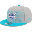 lippikset-littea-harmaa-snapback-9fifty-draft-edition-2023-charlotte-hornets-nba-new-era