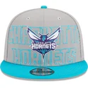 lippikset-littea-harmaa-snapback-9fifty-draft-edition-2023-charlotte-hornets-nba-new-era