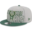 lippikset-littea-harmaa-snapback-9fifty-draft-edition-2023-milwaukee-bucks-nba-new-era