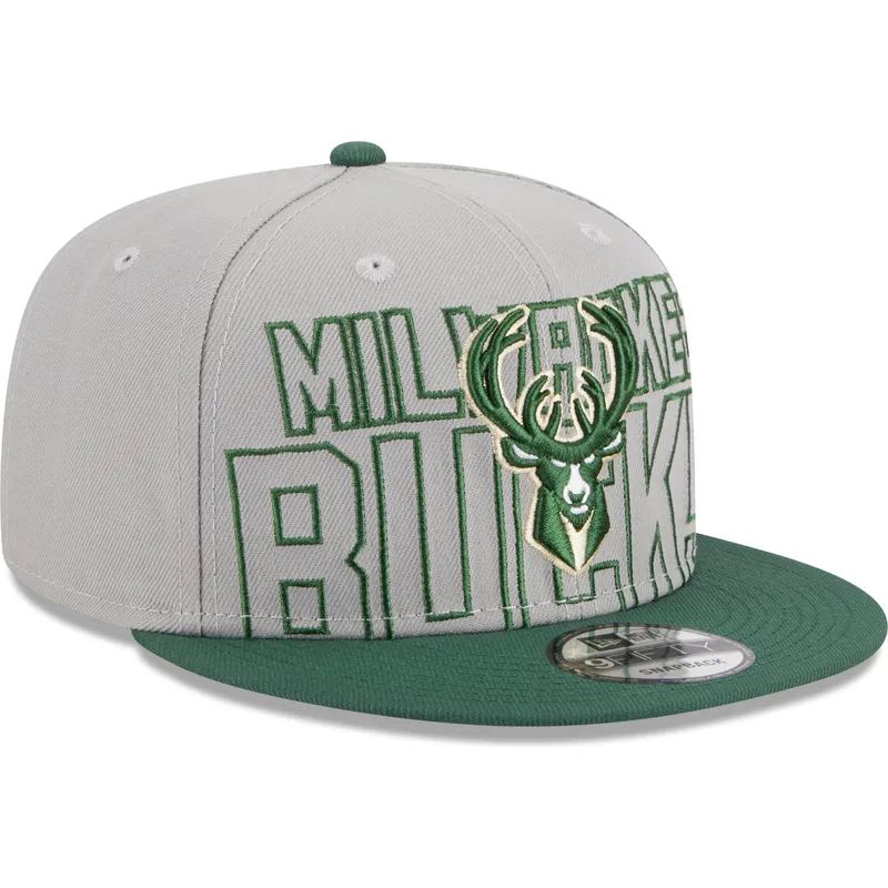 lippikset-littea-harmaa-snapback-9fifty-draft-edition-2023-milwaukee-bucks-nba-new-era