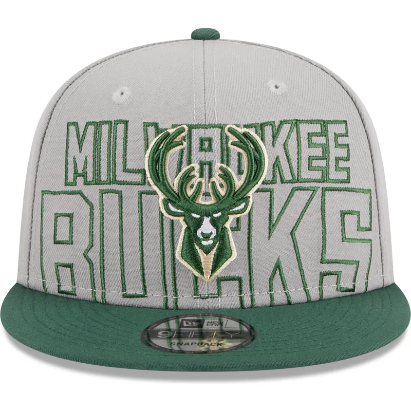 lippikset-littea-harmaa-snapback-9fifty-draft-edition-2023-milwaukee-bucks-nba-new-era