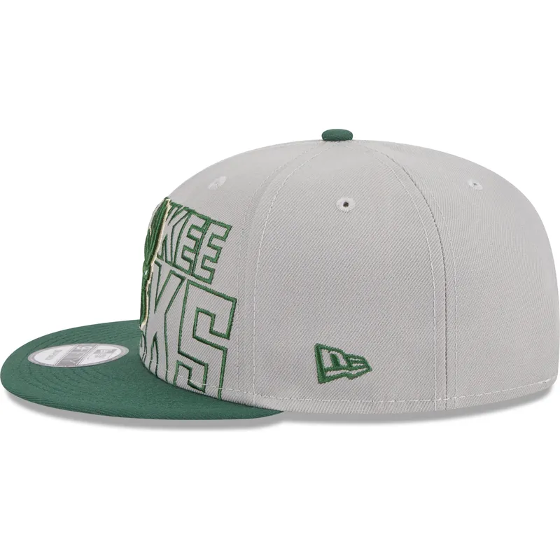 lippikset-littea-harmaa-snapback-9fifty-draft-edition-2023-milwaukee-bucks-nba-new-era