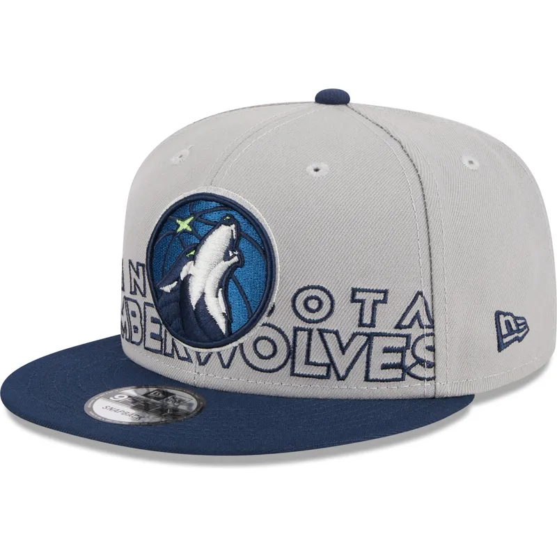 lippikset-littea-harmaa-snapback-9fifty-draft-edition-2023-minnesota-timberwolves-nba-new-era