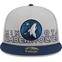 lippikset-littea-harmaa-snapback-9fifty-draft-edition-2023-minnesota-timberwolves-nba-new-era