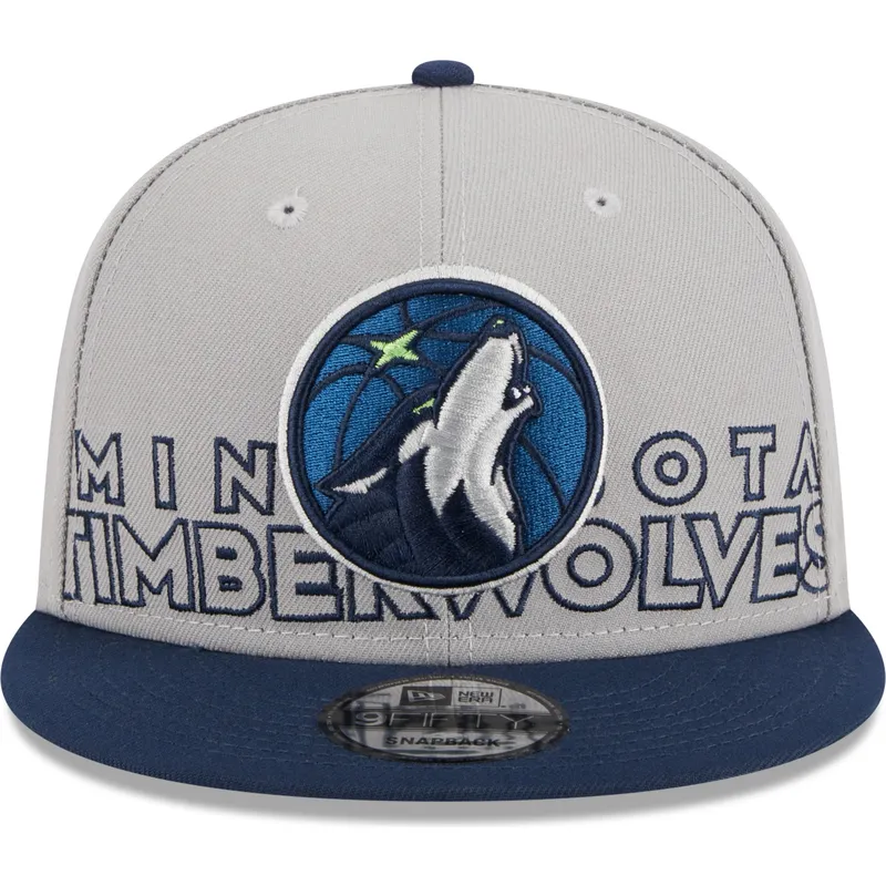 lippikset-littea-harmaa-snapback-9fifty-draft-edition-2023-minnesota-timberwolves-nba-new-era