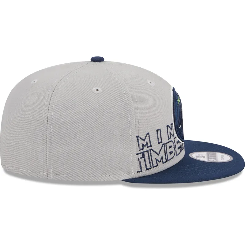 lippikset-littea-harmaa-snapback-9fifty-draft-edition-2023-minnesota-timberwolves-nba-new-era