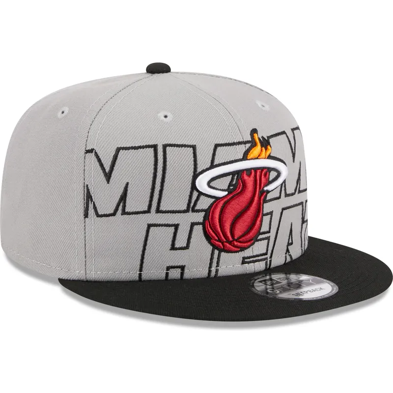 lippikset-littea-harmaa-snapback-9fifty-draft-edition-2023-miami-heat-nba-new-era