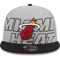 lippikset-littea-harmaa-snapback-9fifty-draft-edition-2023-miami-heat-nba-new-era