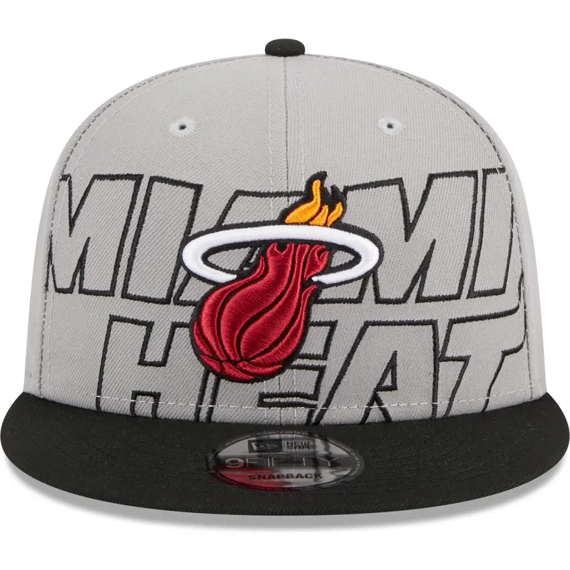 lippikset-littea-harmaa-snapback-9fifty-draft-edition-2023-miami-heat-nba-new-era