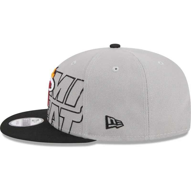 lippikset-littea-harmaa-snapback-9fifty-draft-edition-2023-miami-heat-nba-new-era